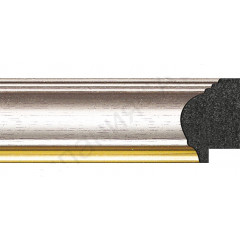 30-701 багет из пластика серебро