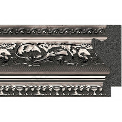 552-902 багет из пластика серебро