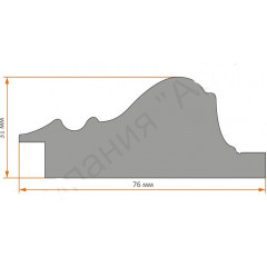 77-80 багет из пластика чёрный