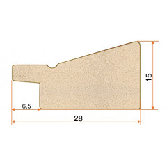 28-51 багет из пластика золото