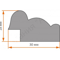 03-02 багет из пластика золото