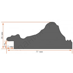 LT-18 багет из пластика белый