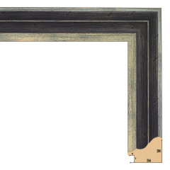 34-28 багет из пластика чёрный