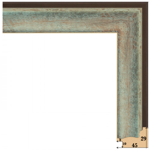 452-11 багет из пластика зелёный