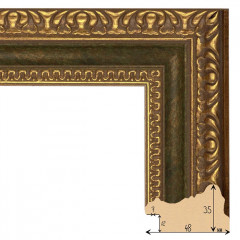 482-8 багет из пластика зелёный