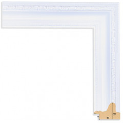 493-2 багет из пластика белый