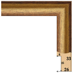 26-1 багет из пластика золото