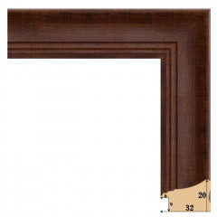 322-3 багет из пластика коричневый