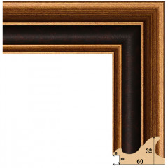 603-1 багет из пластика коричневый