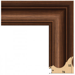 75-50 багет из пластика коричневый
