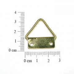 Треугольная подвеска с 2 отверстиями большая, 30х30 мм PT14