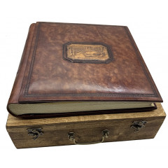 Венеция кожаный альбом в кейсе