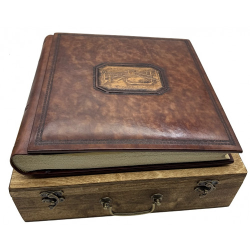 Венеция кожаный альбом в кейсе