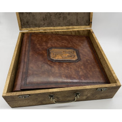 Венеция кожаный альбом в кейсе