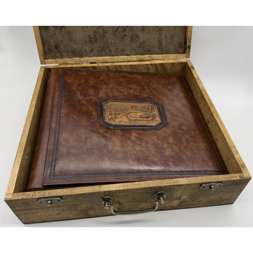 Венеция кожаный альбом в кейсе