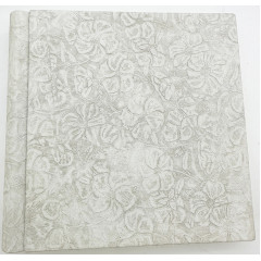 Орнамент-белый кожаный альбом под наклейку