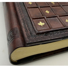 Медичи кожаный альбом в кейсе с барельефом