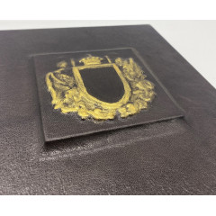 Герб Марон кожаный альбом под наклейку