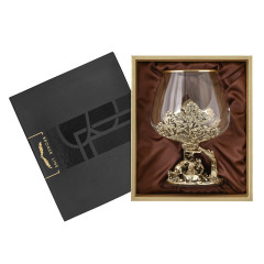 Бокал для коньяка Три медведя 420 мл в подарочной коробке 10058817