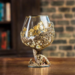 Набор 2 бокала для коньяка(R) "Лев/Львица",в черной подарочной упаковке 10059234