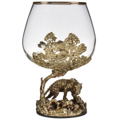 Набор 2 бокала для коньяка "Тигр" и "Лев", в коробке из дизайнерского картона 10059371