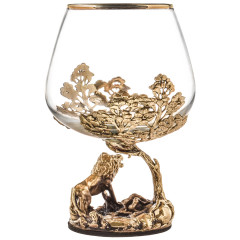 Набор 2 бокала для коньяка "Тигр" и "Лев", в коробке из дизайнерского картона 10059371