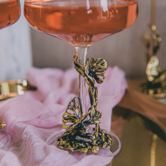 Подарочный набор из 3 бокалов для вина "Бабочки" в подарочной коробке