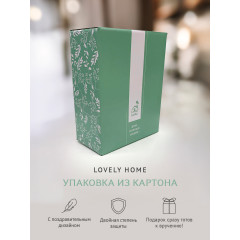 Подарочный набор из 2 бокалов для вина "Орхидея-1" в картонной коробке