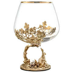 Бокал для коньяка "Заяц" 420 мл в подарочной коробке 13000304