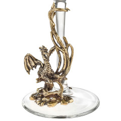 Бокал для вина "Дракониха"(со статуэткой на ножке)