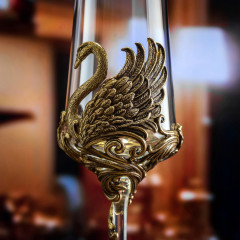 Набор 2 бокала для шампанского "Лебеди"