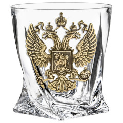 Набор "Великая Россия": 4 бок. для виски и Штоф " "Герб РФ" 13000727