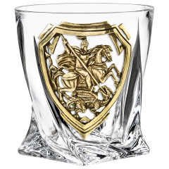 Набор "Великая Россия": 2 бок. для виски "Квадро", Штоф "TImeless", накл. "Георгий Победоносец" 13000730
