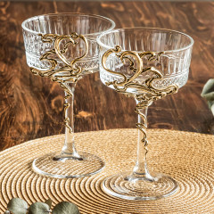 Набор 2 бокала Элизия для шампанского "Сердца"