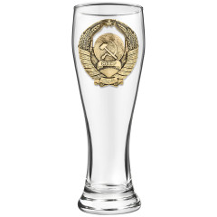 Бокал для пива, "Герб СССР", латунь