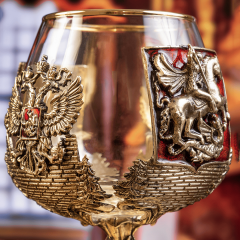 Набор 2 бокала для коньяка "Россия", в коробке из дизайнерского картона 50402043/1