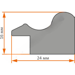 AR-94 пластиковая рамка 30-40