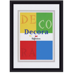 45-N пластиковая рамка 15-20 Decora черный Hofmann