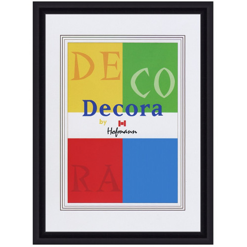 45-N пластиковая рамка 15-20 Decora черный Hofmann