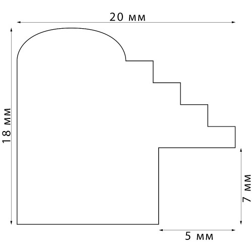 05-347 деревянная рамка А4