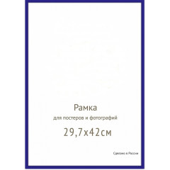 Рамка алюминий А3 (30-42) 9 мм Nielsen (Нельсон) синий