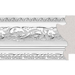 55-90 багет из пластика белый