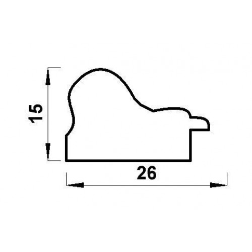 651-98 пластиковая рамка 40х50 