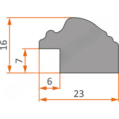 AR-99 пластиковая рамка 50-70