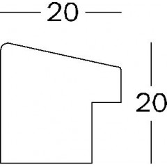 EF030W деревянная рамка 20x30/ 13x18 (паспарту) Walther