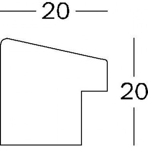 EF030W деревянная рамка 20x30/ 13x18 (паспарту) Walther