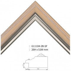 G11104-2B-SF деревянная рамка А4