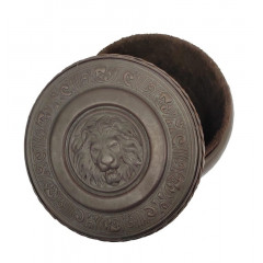 013-08-51/1 Шкатулка круглая «Royal». Цвет коричневая