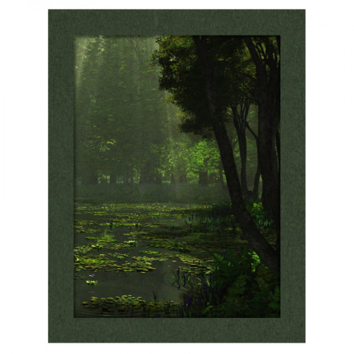 Паспарту для картины цвет зелёный D5039T-A, толщина 1 мм