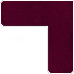 Картон для паспарту, бордовый бархат, NS579-A толщина 1 мм